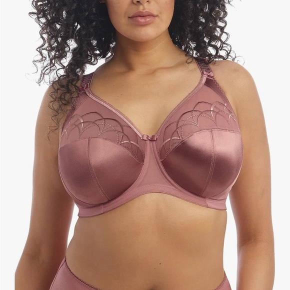 NWT Elomi Cate Full Figure Underwire Lace Cup Bra Adj Straps Rosewood 38DD - Picture 10 of 10